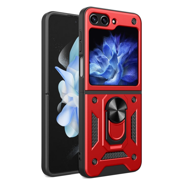 Armor Magnetic Bracket TPU+PC Phone Case, For Samsung Galaxy Z Flip8 5G, For Samsung Galaxy Z Flip7, For Samsung Galaxy Z Flip6
