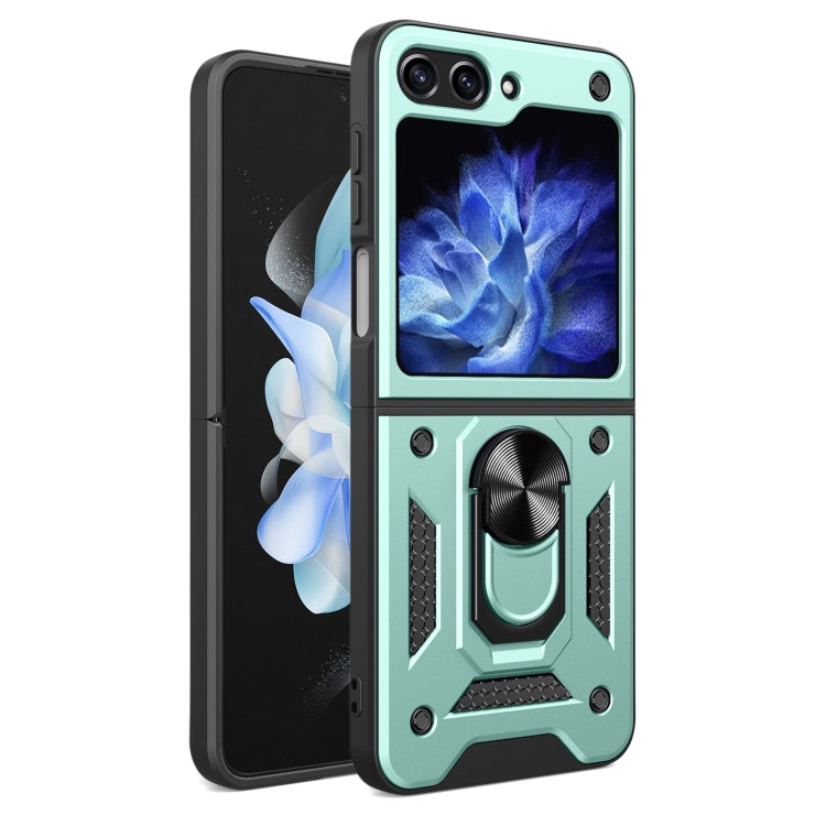 Armor Magnetic Bracket TPU+PC Phone Case, For Samsung Galaxy Z Flip8 5G, For Samsung Galaxy Z Flip7, For Samsung Galaxy Z Flip6