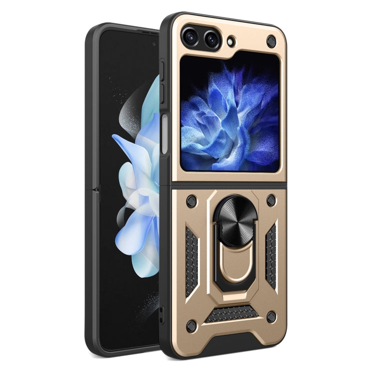 Armor Magnetic Bracket TPU+PC Phone Case, For Samsung Galaxy Z Flip8 5G, For Samsung Galaxy Z Flip7, For Samsung Galaxy Z Flip6