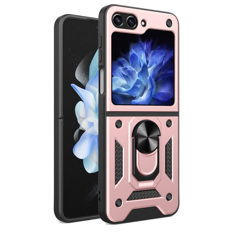 Armor Magnetic Bracket TPU+PC Phone Case, For Samsung Galaxy Z Flip8 5G, For Samsung Galaxy Z Flip7, For Samsung Galaxy Z Flip6