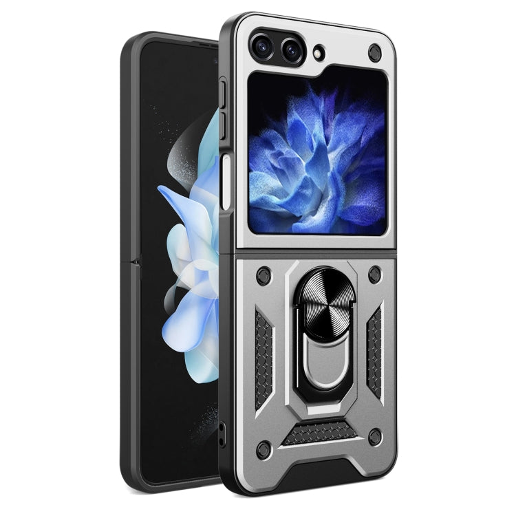 Coque Armor avec support magnétique en TPU et PC pour Samsung Galaxy Z Flip6 et Samsung Galaxy Z Flip5