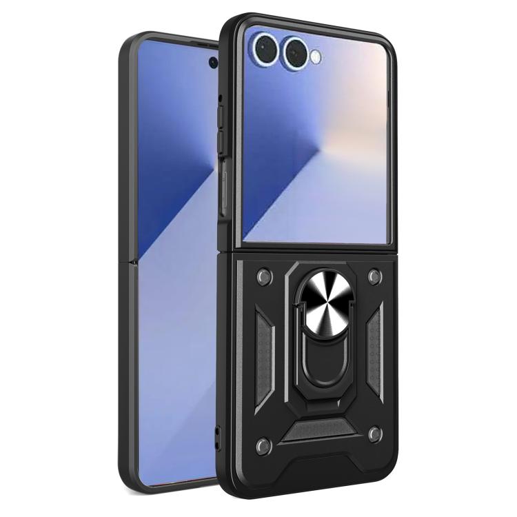 Coque Armor avec support magnétique en TPU et PC pour Samsung Galaxy Z Flip6 et Samsung Galaxy Z Flip5