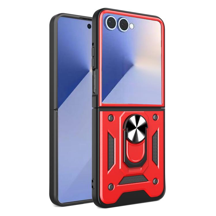 Armor Magnetic Bracket TPU+PC Phone Case, For Samsung Galaxy Z Flip8 5G, For Samsung Galaxy Z Flip7, For Samsung Galaxy Z Flip6