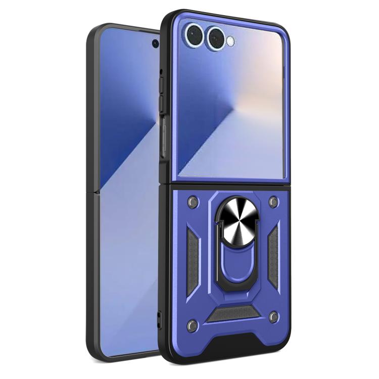 Coque Armor avec support magnétique en TPU et PC pour Samsung Galaxy Z Flip6 et Samsung Galaxy Z Flip5