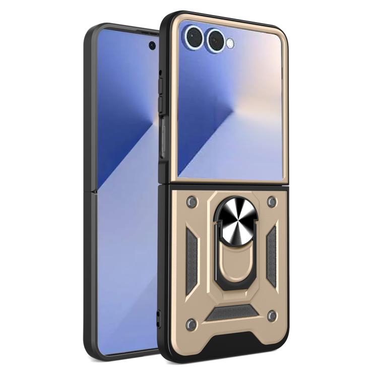 Armor Magnetic Bracket TPU+PC Phone Case, For Samsung Galaxy Z Flip8 5G, For Samsung Galaxy Z Flip7, For Samsung Galaxy Z Flip6