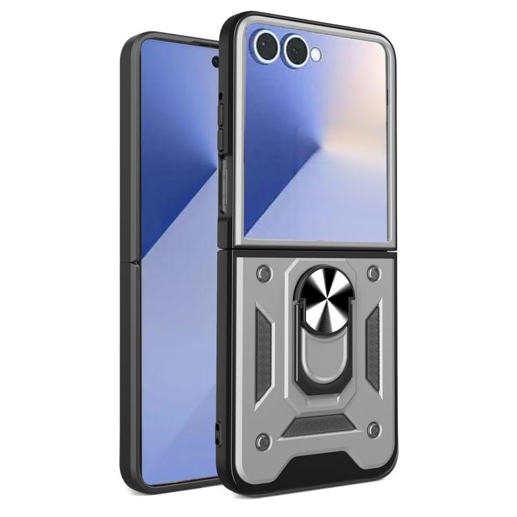 Armor Magnetic Bracket TPU+PC Phone Case, For Samsung Galaxy Z Flip8 5G, For Samsung Galaxy Z Flip7, For Samsung Galaxy Z Flip6