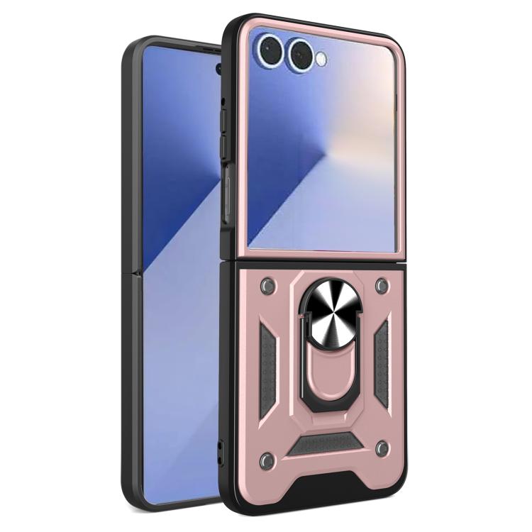 Armor Magnetic Bracket TPU+PC Phone Case, For Samsung Galaxy Z Flip8 5G, For Samsung Galaxy Z Flip7, For Samsung Galaxy Z Flip6