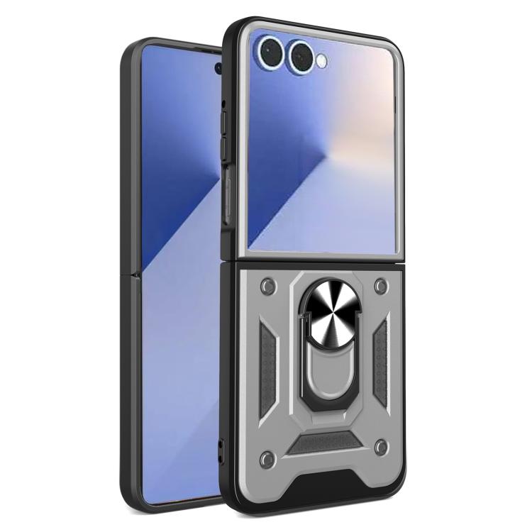 Armor Magnetic Bracket TPU+PC Phone Case, For Samsung Galaxy Z Flip8 5G, For Samsung Galaxy Z Flip7, For Samsung Galaxy Z Flip6
