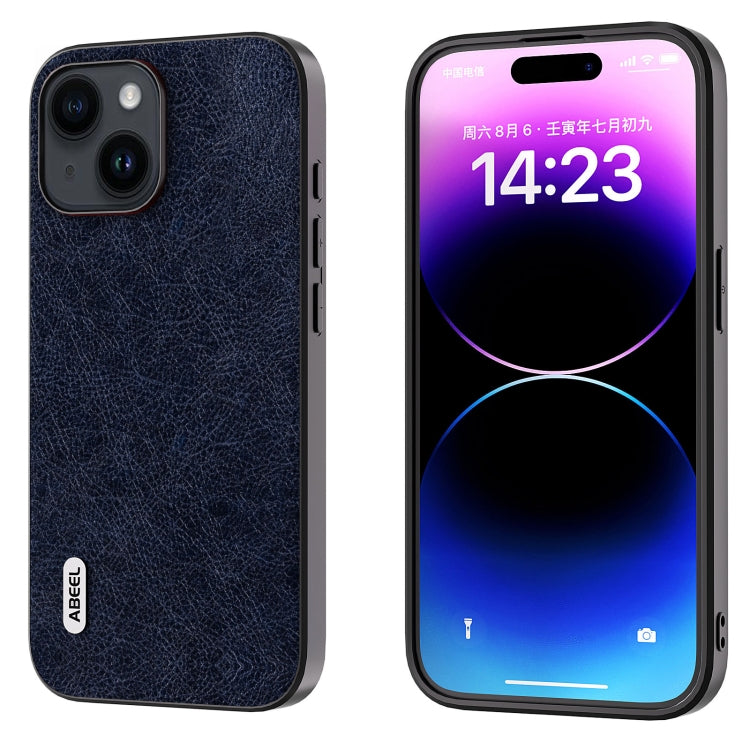 ABEEL Retro Litchi Texture PU Phone Case, For iPhone 15 Pro Max, For iPhone 15 Pro, For iPhone 15 Plus, For iPhone 15, For iPhone 14 Plus, For iPhone 14