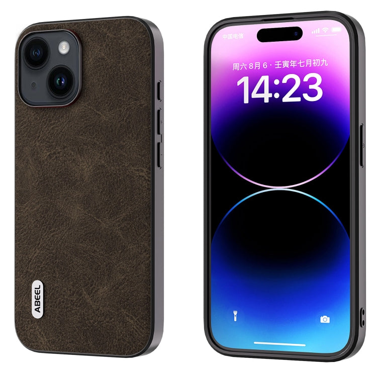 ABEEL Dream Litchi Texture PU Phone Case, For iPhone 15 Pro Max, For iPhone 15 Pro, For iPhone 15 Plus, For iPhone 15, For iPhone 14 Plus, For iPhone 14