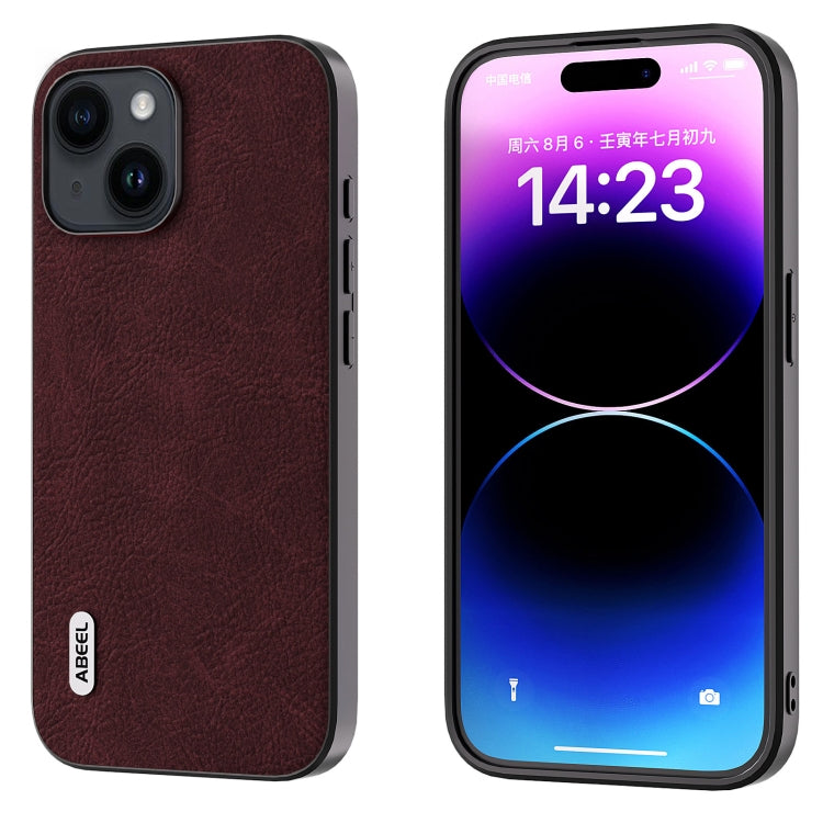 ABEEL Dream Litchi Texture PU Phone Case, For iPhone 15 Pro Max, For iPhone 15 Pro, For iPhone 15 Plus, For iPhone 15, For iPhone 14 Plus, For iPhone 14