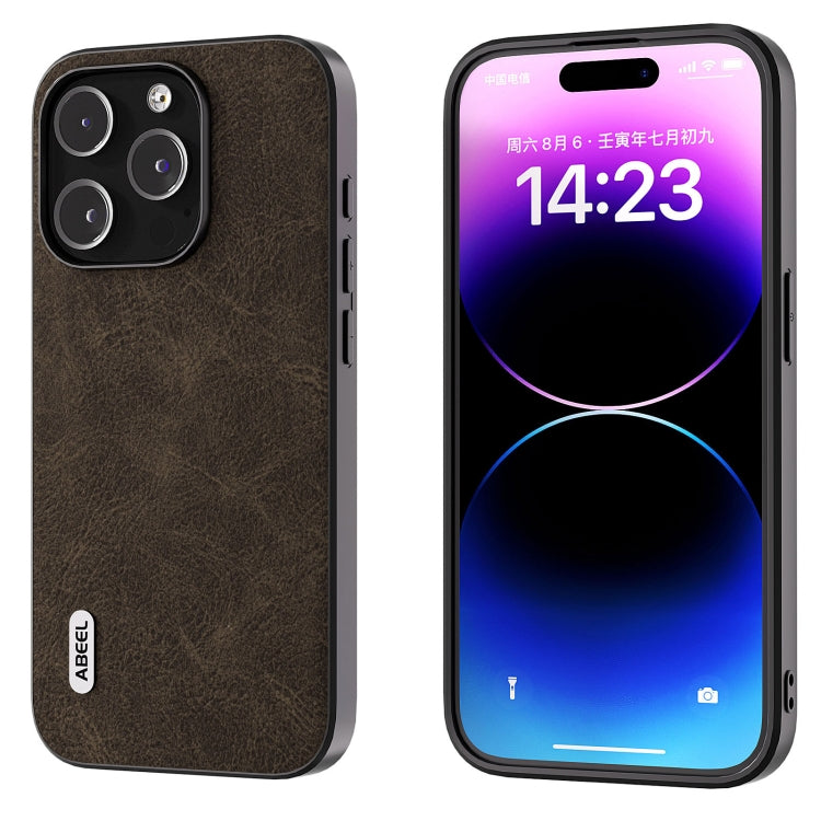 ABEEL Dream Litchi Texture PU Phone Case, For iPhone 14 Pro, For iPhone 14 Pro Max