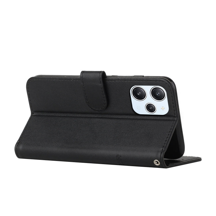 Stitching Calf Texture Buckle Leather Phone Case