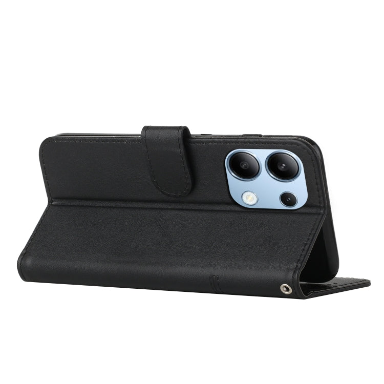 Stitching Calf Texture Buckle Leather Phone Case