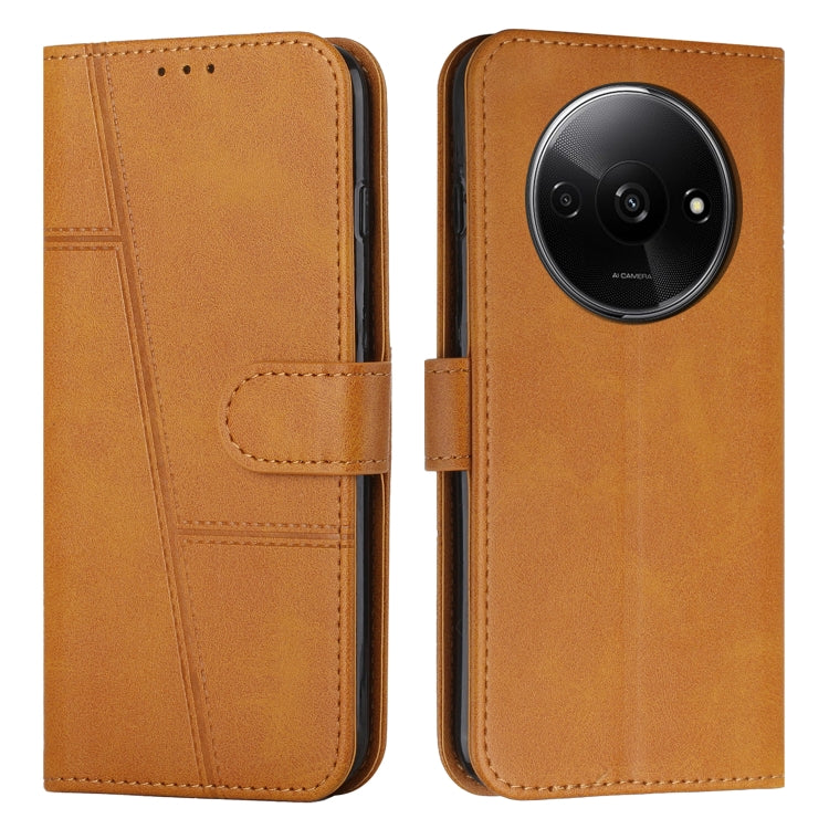 Stitching Calf Texture Buckle Leather Phone Case