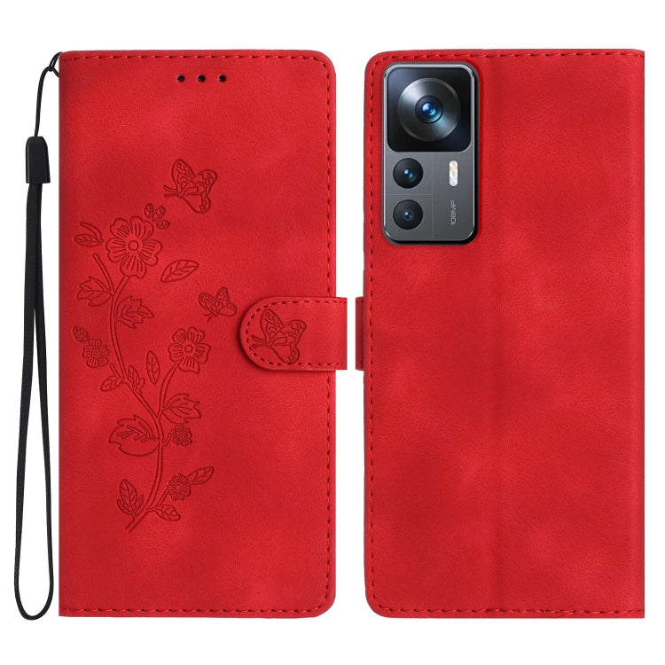 Flower Butterfly Embossing Pattern Leather Phone Case, For Xiaomi Redmi Note 12 5G, For Xiaomi 13 Pro, For Xiaomi 13, For Xiaomi 12T / 12T Pro