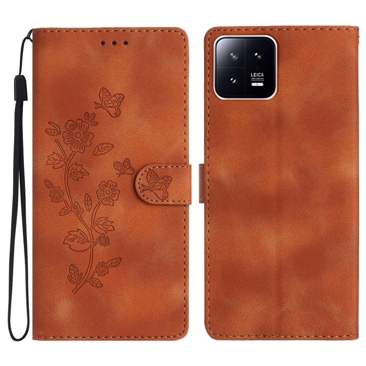 Flower Butterfly Embossing Pattern Leather Phone Case, For Xiaomi Redmi Note 12 5G, For Xiaomi 13 Pro, For Xiaomi 13, For Xiaomi 12T / 12T Pro