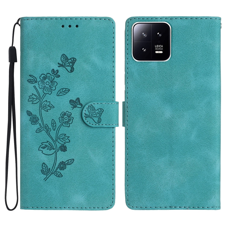 Flower Butterfly Embossing Pattern Leather Phone Case, For Xiaomi Redmi Note 12 5G, For Xiaomi 13 Pro, For Xiaomi 13, For Xiaomi 12T / 12T Pro