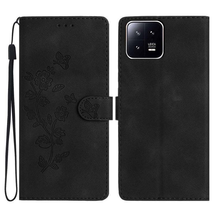Flower Butterfly Embossing Pattern Leather Phone Case, For Xiaomi Redmi Note 12 5G, For Xiaomi 13 Pro, For Xiaomi 13, For Xiaomi 12T / 12T Pro