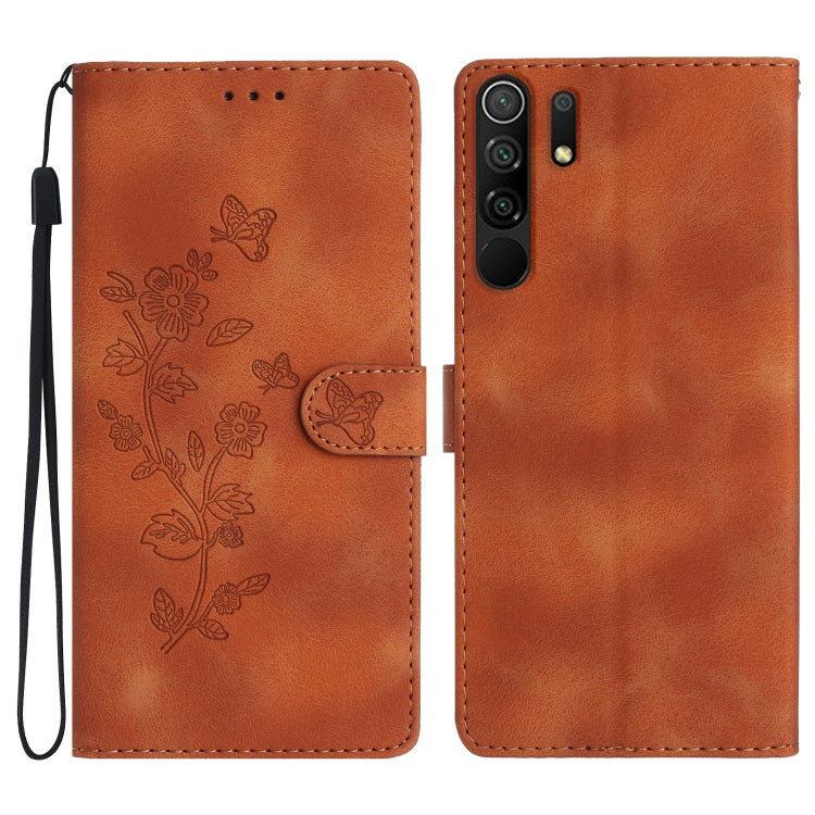 Flower Butterfly Embossing Pattern Leather Phone Case
