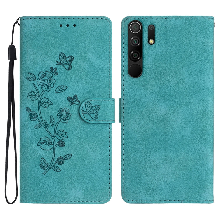 Flower Butterfly Embossing Pattern Leather Phone Case