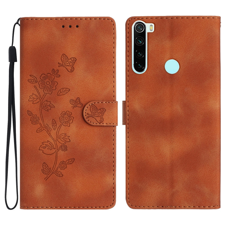 Flower Butterfly Embossing Pattern Leather Phone Case