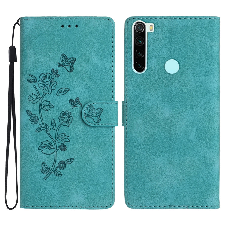 Flower Butterfly Embossing Pattern Leather Phone Case
