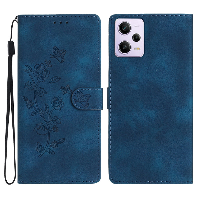Flower Butterfly Embossing Pattern Leather Phone Case, For Xiaomi Redmi Note 12S, For Xiaomi Redmi 13C 4G, For Xiaomi Redmi Note 12 Pro 5G, For Xiaomi 13T