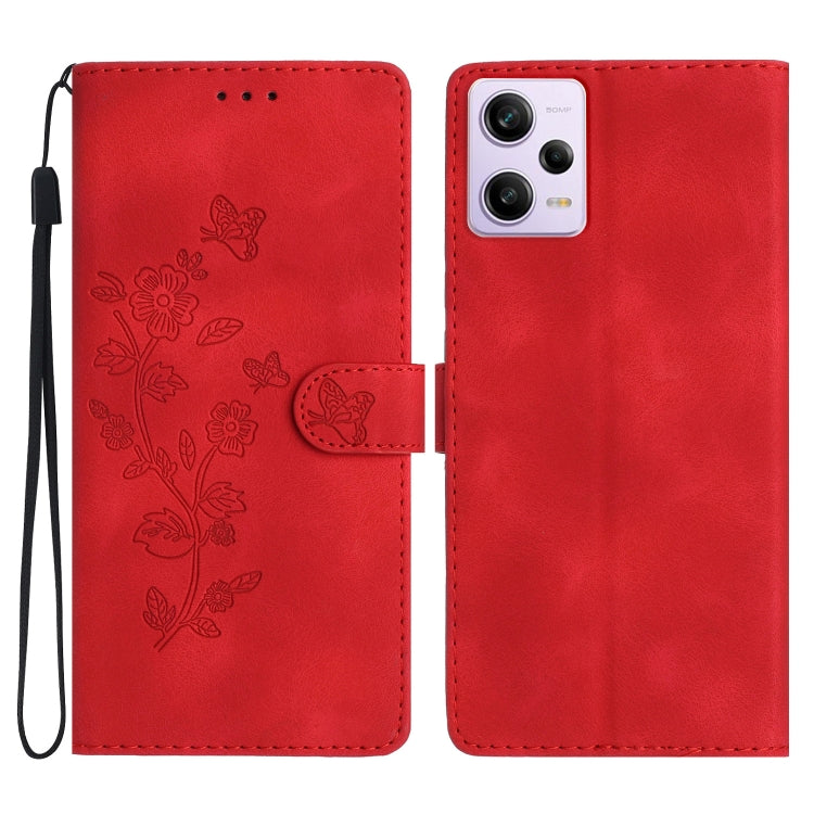 Flower Butterfly Embossing Pattern Leather Phone Case, For Xiaomi Redmi Note 12S, For Xiaomi Redmi 13C 4G, For Xiaomi Redmi Note 12 Pro 5G, For Xiaomi 13T