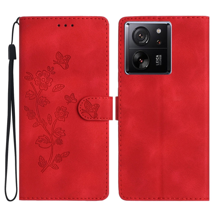 Flower Butterfly Embossing Pattern Leather Phone Case, For Xiaomi Redmi Note 12S, For Xiaomi Redmi 13C 4G, For Xiaomi Redmi Note 12 Pro 5G, For Xiaomi 13T