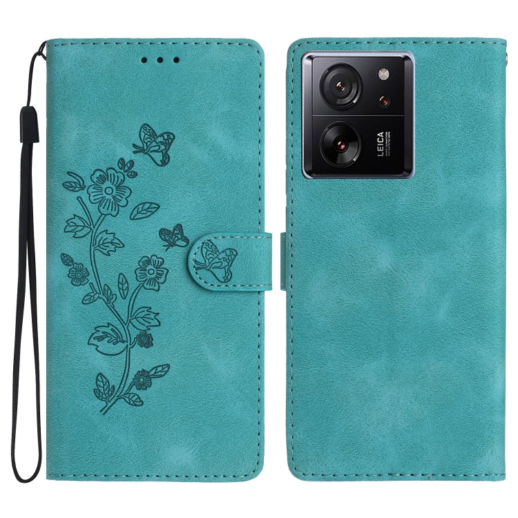 Flower Butterfly Embossing Pattern Leather Phone Case, For Xiaomi Redmi Note 12S, For Xiaomi Redmi 13C 4G, For Xiaomi Redmi Note 12 Pro 5G, For Xiaomi 13T