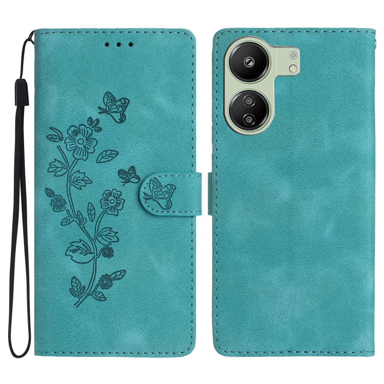 Flower Butterfly Embossing Pattern Leather Phone Case, For Xiaomi Redmi Note 12S, For Xiaomi Redmi 13C 4G, For Xiaomi Redmi Note 12 Pro 5G, For Xiaomi 13T
