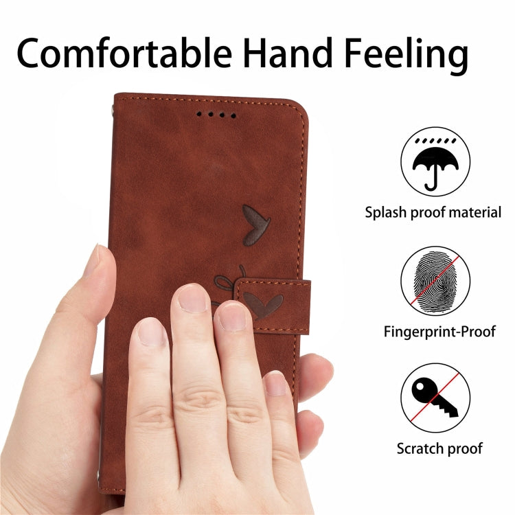 Skin Feel Heart Pattern Leather Phone Case, For Xiaomi Redmi 12 4G, For Xiaomi Redmi Note 12 Turbo/Poco F5, For Xiaomi Redmi Note 12S 4G Global