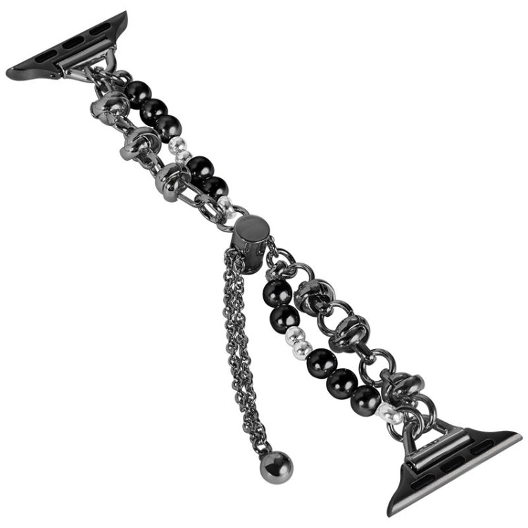 Pearl Bracelet Metal Watch Band, For Apple Watch 4 44mm, For Apple Watch 4 40mm, For Apple Watch 3 38mm, For Apple Watch 3 42mm, For Apple Watch 2 42mm, For Apple Watch 2 38mm