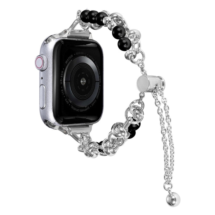 Pearl Bracelet Metal Watch Band, For Apple Watch SE 2023 44mm, For Apple Watch Ultra 49mm, For Apple Watch 8 41mm, For Apple Watch SE 2023 40mm, For Apple Watch Ultra 2 49mm, For Apple Watch 8 45mm