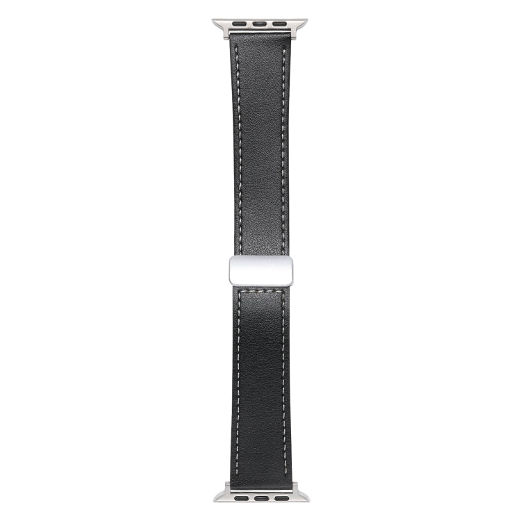 Magnetic Buckle Skin Feel Leather Watch Band, For Apple Watch Serie 8 41mm, For Apple Watch SE 40mm, For Apple Watch Serie 8 45mm