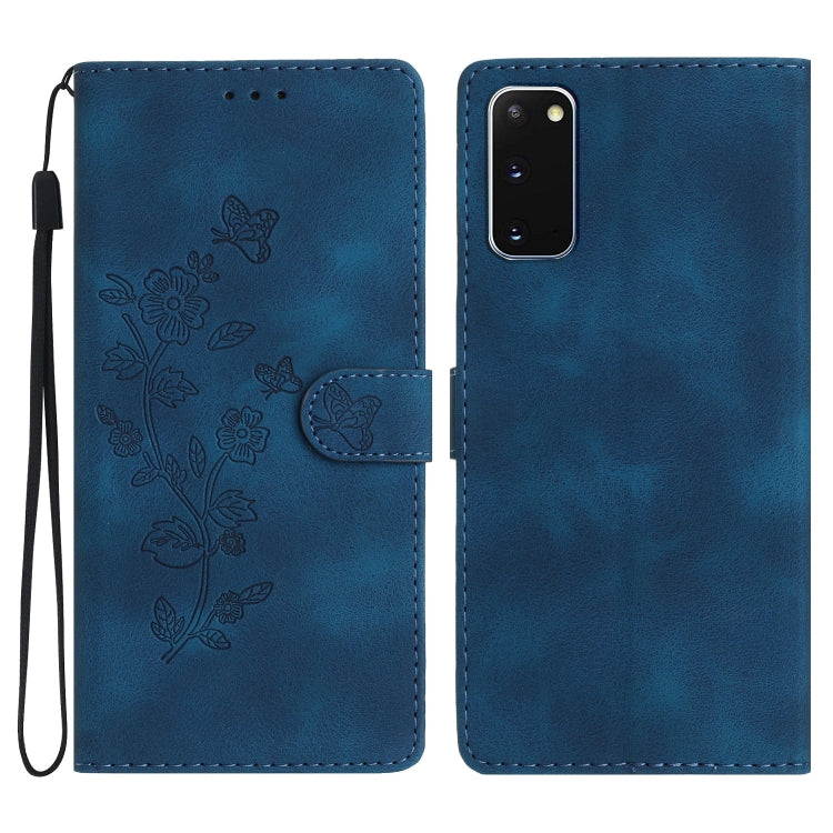 Flower Butterfly Embossing Pattern Leather Phone Case