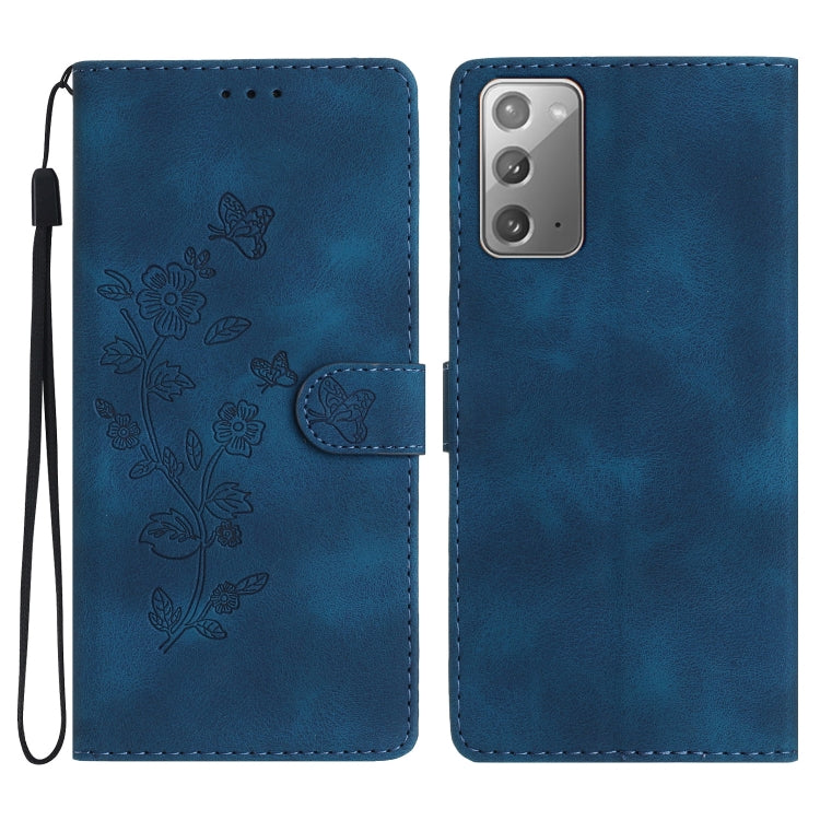 Flower Butterfly Embossing Pattern Leather Phone Case
