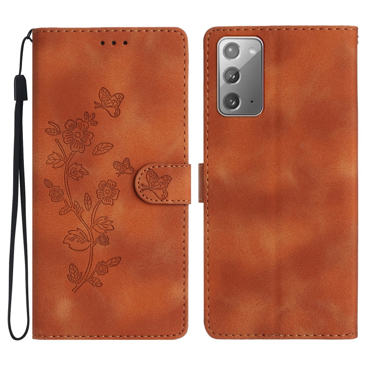 Flower Butterfly Embossing Pattern Leather Phone Case