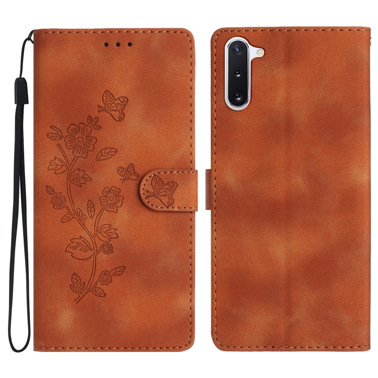 Flower Butterfly Embossing Pattern Leather Phone Case