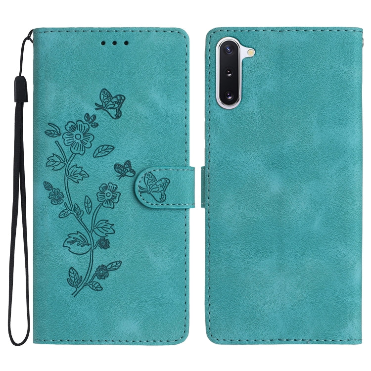 Flower Butterfly Embossing Pattern Leather Phone Case
