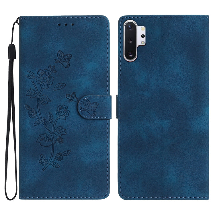 Flower Butterfly Embossing Pattern Leather Phone Case