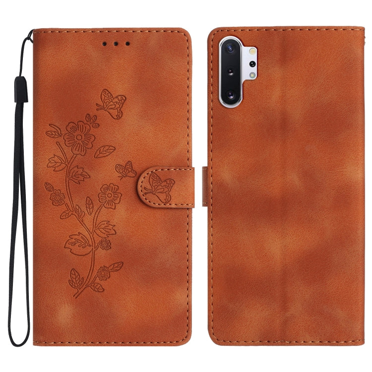 Flower Butterfly Embossing Pattern Leather Phone Case