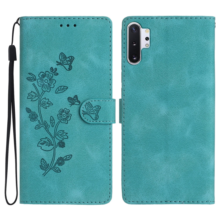 Flower Butterfly Embossing Pattern Leather Phone Case