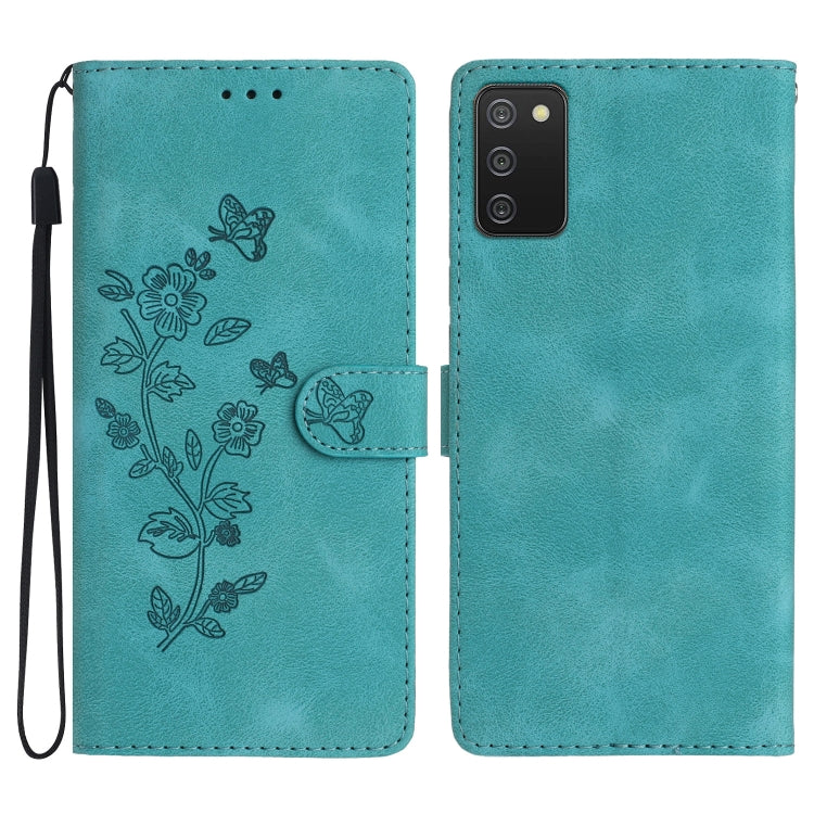 Flower Butterfly Embossing Pattern Leather Phone Case