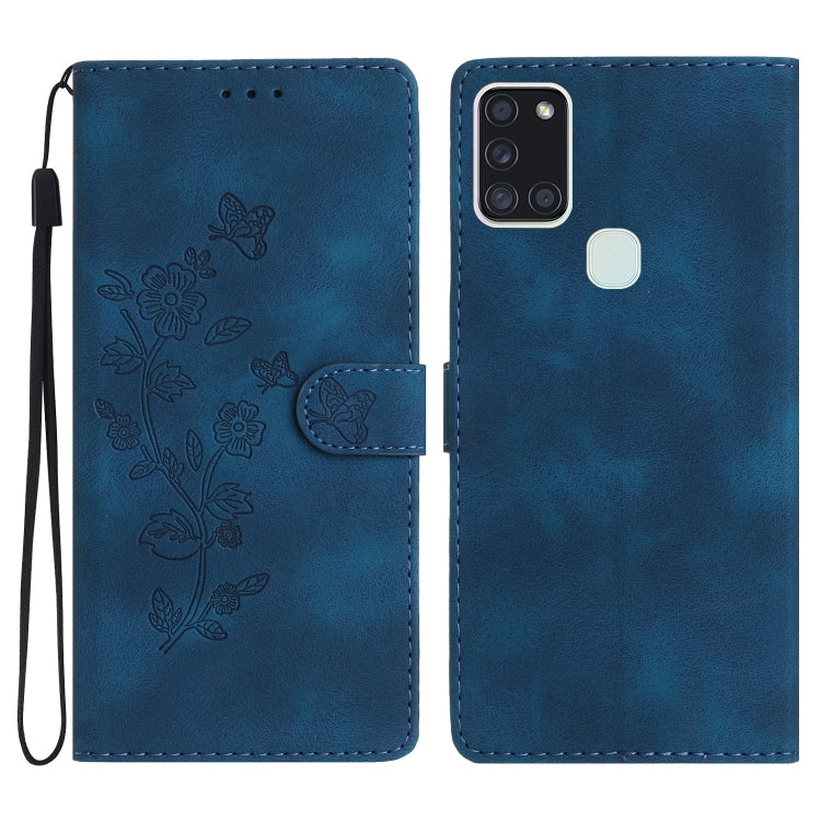 Flower Butterfly Embossing Pattern Leather Phone Case