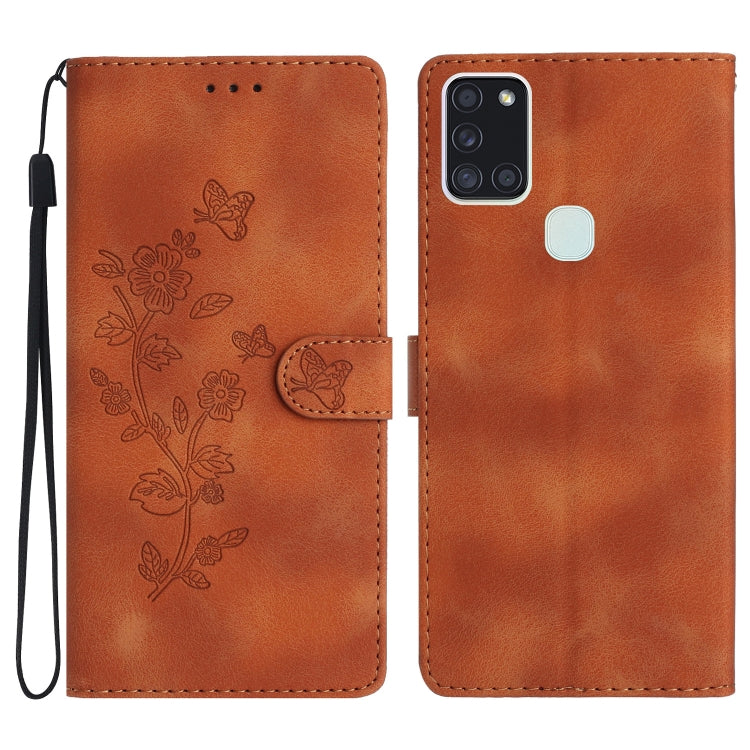 Flower Butterfly Embossing Pattern Leather Phone Case
