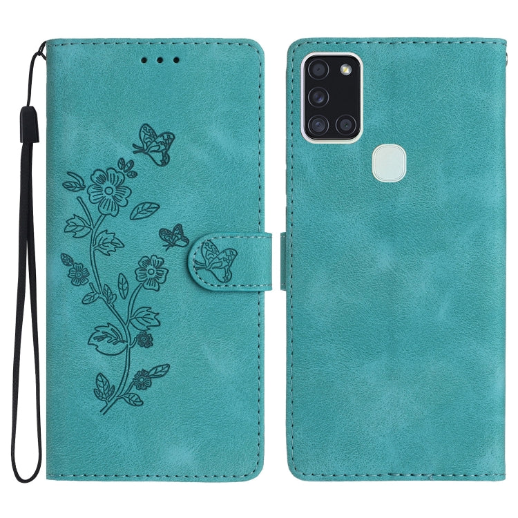 Flower Butterfly Embossing Pattern Leather Phone Case