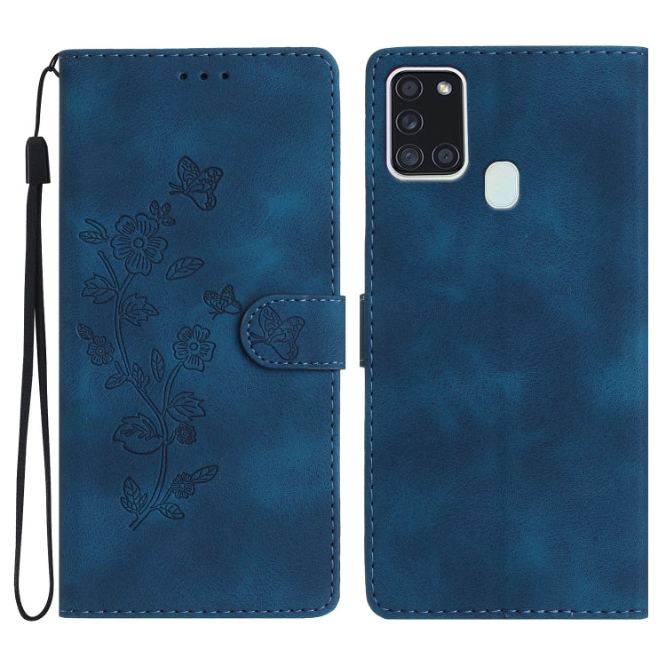 Flower Butterfly Embossing Pattern Leather Phone Case