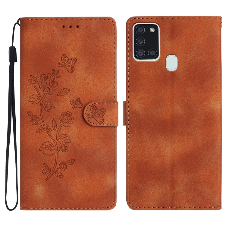 Flower Butterfly Embossing Pattern Leather Phone Case